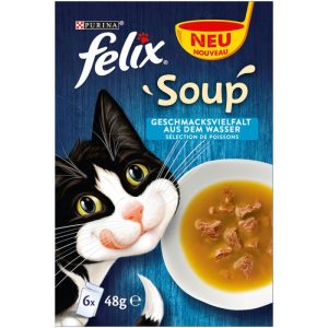 Felix Soup Geschmacksvielfalt aus dem Wasser 6 x 48g Felix Soup Geschmacksvielfalt aus dem Wasser 6 x 48g