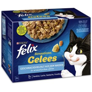 Felix „Sensation Gelee“ vom Wasser, 12x85g, Portionsbeutel Felix „Sensation Gelee“ vom Wasser, 12x85g, Portionsbeutel