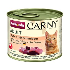 Carny Cat Adult Pute und Hühnchenleber 200g Dose Carny Cat Adult Pute und Hühnchenleber 200g Dose