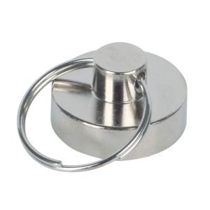 Suki Topfmagnet Neodym Ø 20 mm, mit Schlüsselring Ø 20 mm, silber Suki Topfmagnet Neodym Ø 20 mm, mit Schlüsselring Ø 20 mm, silber