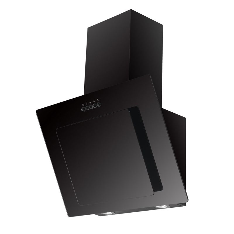 Respekta Haube Schwarz, 60 cm, EEK B3 Leistungsstufen LED-Beleuchtung