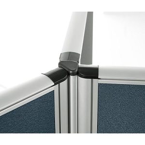 3 x 120° Winkelverkettung Schallschutz System 40, für Stellwandhöhen H 1400 mm 3 x 120° Winkelverkettung Schallschutz System 40, für Stellwandhöhen H 1400 mm