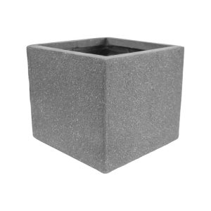 Blumenkasten Sandstone mit Ablaufloch eckig grau 52 x 48 cm Blumenkasten Sandstone mit Ablaufloch eckig grau 52 x 48 cm