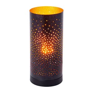 Flector Tischleuchte Kamina schwarz gold H 24 cm Flector Tischleuchte Kamina schwarz gold H 24 cm