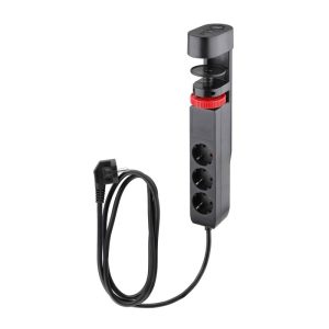 Flector Technik Tischsteckdosenleiste 3 – fach mit Schalter und Klemmhalterung Flector Technik Tischsteckdosenleiste 3 – fach mit Schalter und Klemmhalterung