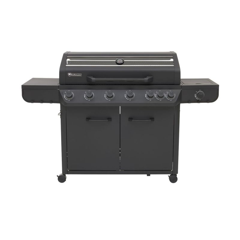 Rothmann Gasgrillwagen Vulcano 6 Turbo Plus Black Edition