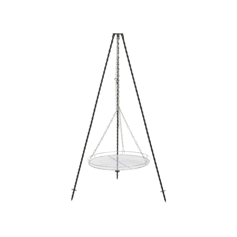 Rothmann Dreibein fuer Feuerschalen Dm.60cm massives Stahlgestell Grillfl. 58cm