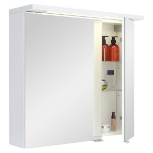 Spiegelschrank Amy, 60cm, weiss matt, 2 Türen, LED-Beleuchtung Spiegelschrank Amy, 60cm, weiss matt, 2 Türen, LED-Beleuchtung