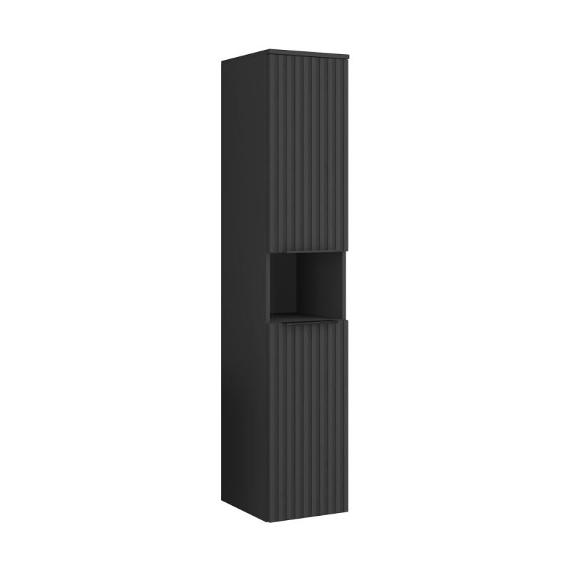 Hochschrank Amy, 35cm, 2 Türen, 1 Schublade