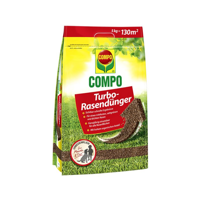Compo Turbo-Rasendünger 5 kg für 130 m²