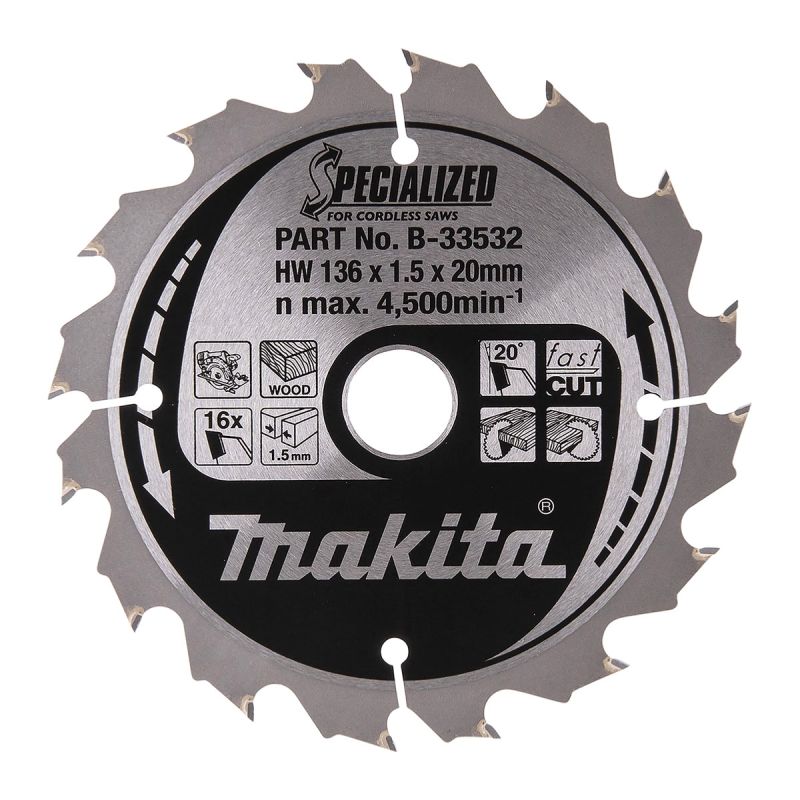 Makita Sägeblatt Specialized 136x20x16Z