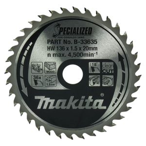 Makita Sägeblatt Specialized 136x20x36Z mm Makita Sägeblatt Specialized 136x20x36Z mm