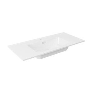 Fackelmann Gussmarmor-Waschtisch VITA 010 x 158 x 465 mm matt-weiß Fackelmann Gussmarmor-Waschtisch VITA 010 x 158 x 465 mm matt-weiß