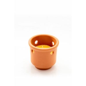 Flower Power Citronellakerze TERRA mit Loch 9,7 x 6 cm