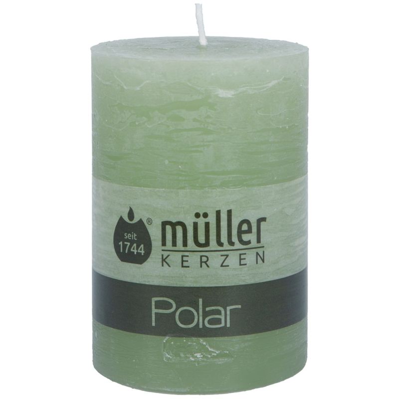 Müller Kerzenfabrik Duftlicht Polar Stumpenkerze bambusgrün 100/68mm