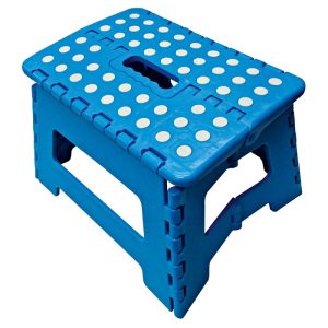 Basic Klapphocker 25 x 28 x 23 cm blau mit Tragegriff Basic Klapphocker 25 x 28 x 23 cm blau mit Tragegriff