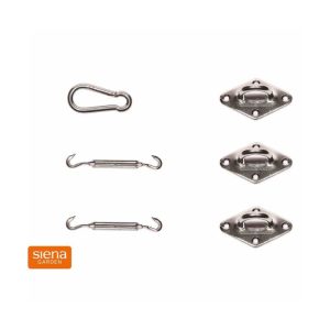 Siena Garden Ersatzteil Solino silber 2x Spannanker 1x Karabiner 3x Halte-Ösen Siena Garden Ersatzteil Solino silber 2x Spannanker 1x Karabiner 3x Halte-Ösen