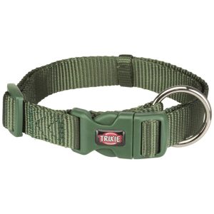 Trixie Premium Halsband waldgrün M-L Trixie Premium Halsband waldgrün M-L