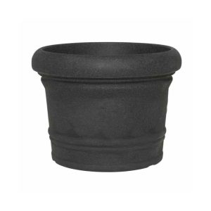 Siena Garden Gefäß Norah Durchmesser 35 x 26 cm schwarz-granit
