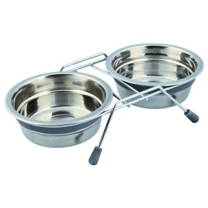 Trixie Eat on Feet Napf-Set Klapperschutz 2×0,45 Trixie Eat on Feet Napf-Set Klapperschutz 2×0,45