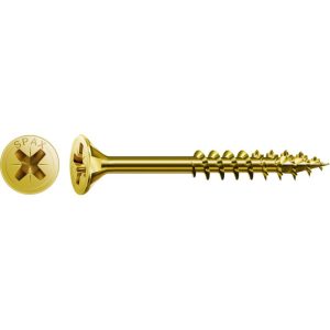 Spax Universalschrauben „Yellox“, Senkkopf, 4×80, L, 50 Stück