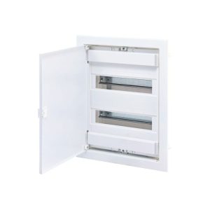 UP-Verteiler IP40 mit Metalltuer 2x12Mod UP-Verteiler IP40 mit Metalltuer 2x12Mod