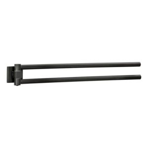 Fackelmann Doppel-Handtuchstange NEW YORK 5×6,5×47 cm schwarz