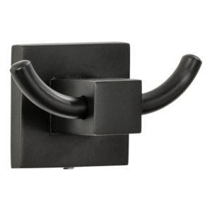 Fackelmann Doppelhaken NEW YORK 8,5x5x5 cm schwarz