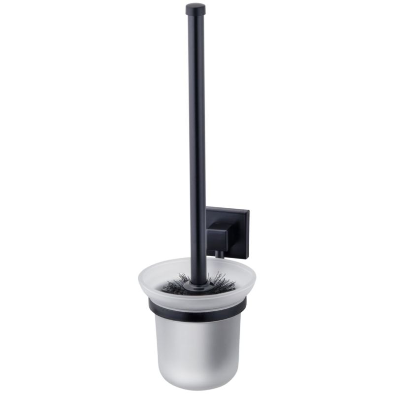 Fackelmann Toiletten-Bürste+Halter NEW YORK 11,5x38x15 cm schwarz