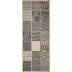 andiamo Teppich Clyde 67×120 cm beige-blau andiamo Teppich Clyde 67×120 cm beige-blau