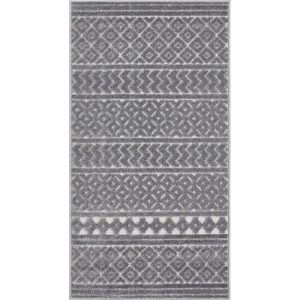 andiamo Teppich Layton 80×150 cm grau andiamo Teppich Layton 80×150 cm grau