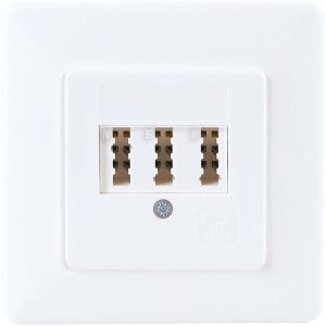 Schwaiger Telefonanschlussdose Universal 3-fach Unterputz Schwaiger Telefonanschlussdose Universal 3-fach Unterputz