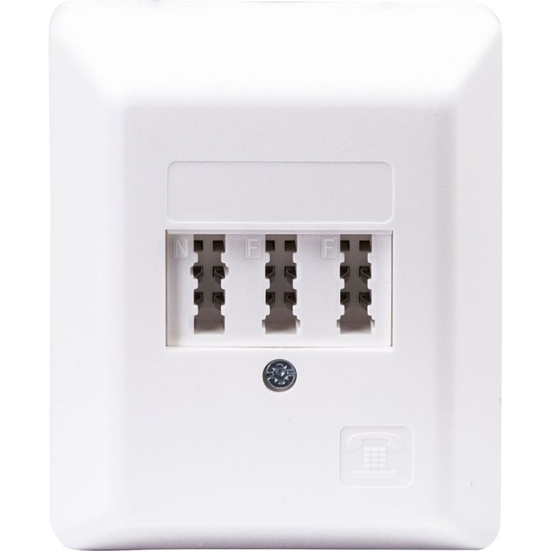 Schwaiger Telefonanschlussdose Universal 3-fach Aufputz