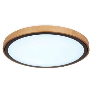 Globo Lighting Deckenleuchte Bruno holzfarben Globo Lighting Deckenleuchte Bruno holzfarben