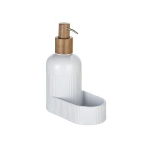 Schöner Wohnen Seifenspender + Schwammhalter Refia, Farbe: Weiss FSC Schöner Wohnen Seifenspender + Schwammhalter Refia, Farbe: Weiss FSC