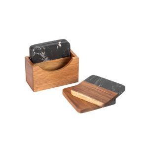 Schöner Wohnen Marmor- u. Akazi-Untersetzer Atami FSC Schöner Wohnen Marmor- u. Akazi-Untersetzer Atami FSC