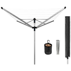 Lift-O-Matic 60 M – 50 mm Rohr mit Metall-Bodenanker & Hülle und Wäscheklammerbeutel Lift-O-Matic 60 M – 50 mm Rohr mit Metall-Bodenanker & Hülle und Wäscheklammerbeutel