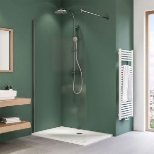 Breuer QUICK72 Duschwand Entra alleinstehend Alu chromeffekt Klarglas 1000 mm Breuer QUICK72 Duschwand Entra alleinstehend Alu chromeffekt Klarglas 1000 mm