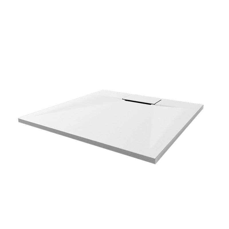 Breuer  QUICK72 Duschwanne Lite Line Steinoptik weiß 900x900 mm