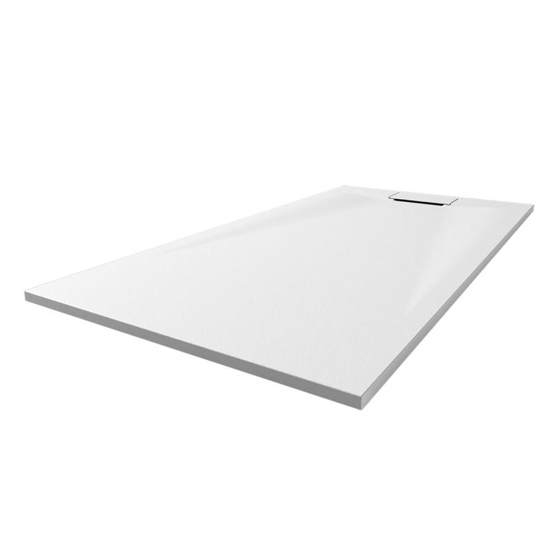Breuer  QUICK72 Duschwanne Lite Line Steinoptik weiß 900x1000 mm