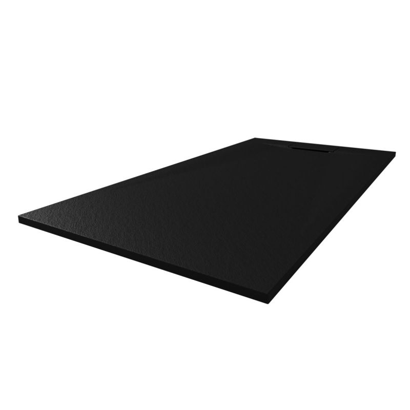 Breuer  QUICK72 Duschwanne Lite Line Steinoptik anthrazitgrau 800x1400 mm
