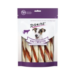 Dokas Snack Kau-Twister Rinderhaut Ente 200g Dokas Snack Kau-Twister Rinderhaut Ente 200g