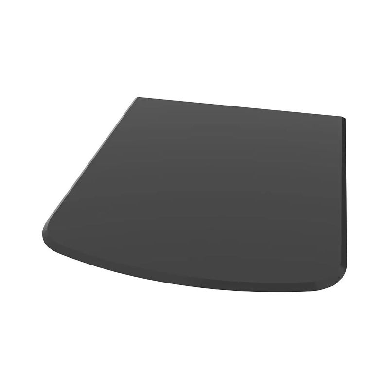 Valo Glasbodenplatte Segmentbogen 6mm, 100x120cm schwarz