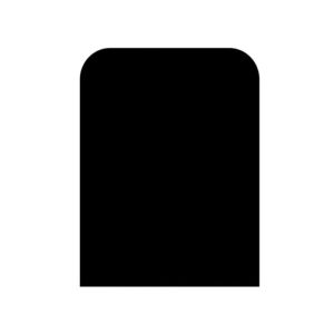 Valo Stahlbodenplatte Segmentbogen 2mm100x120cm, schwarz Valo Stahlbodenplatte Segmentbogen 2mm100x120cm, schwarz