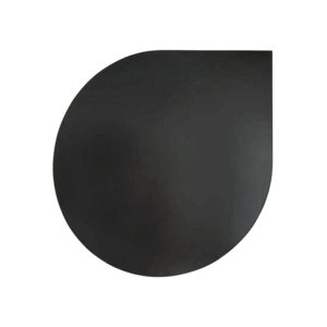 Valo Stahlbodenplatte Tropfenform 2mm125x125cm, schwarz Valo Stahlbodenplatte Tropfenform 2mm125x125cm, schwarz