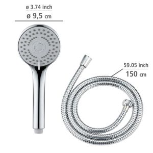 Wenko Basic Line Duschkopf-Set 2tlg. Ø95-5 chr Wenko Basic Line Duschkopf-Set 2tlg. Ø95-5 chr