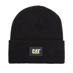 CAT Strickmütze schwarz Label Cuff CAT Strickmütze schwarz Label Cuff