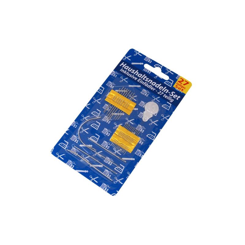 Haushaltnadel-Set, 27 tlg.1 Einfädler, verschiedene Nadeln