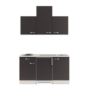 optifit Miniküche Faro220 150 x 226,8 x 60 cm Anthrazit Wildeiche Nachbildung optifit Miniküche Faro220 150 x 226,8 x 60 cm Anthrazit Wildeiche Nachbildung