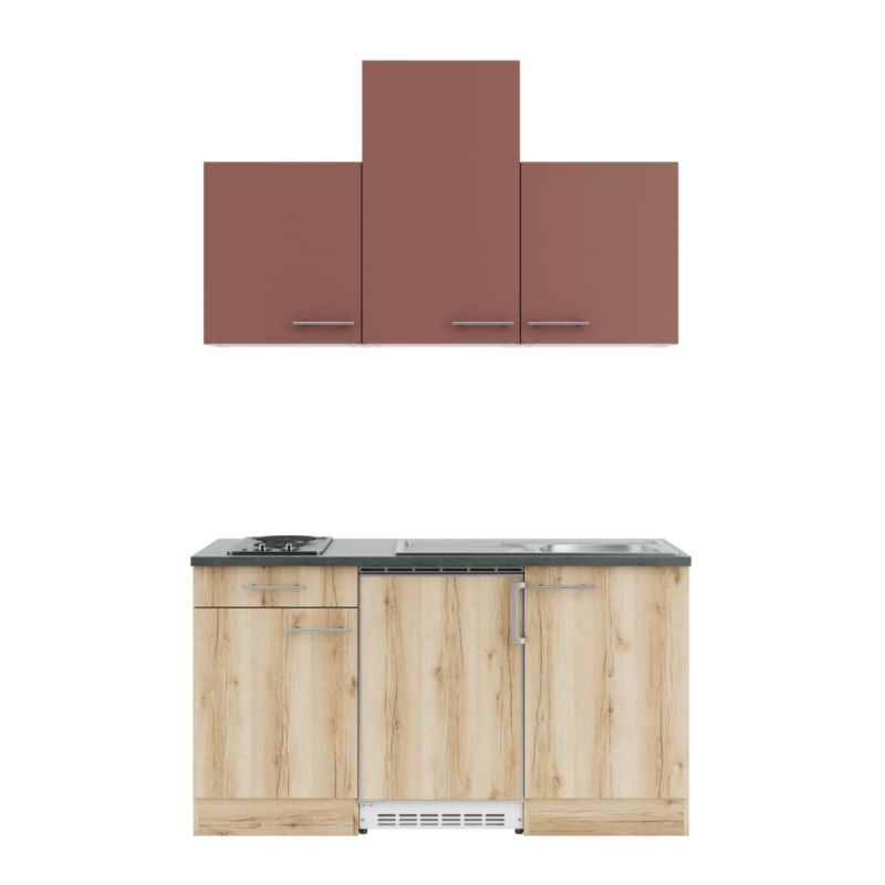 Optikopa Bari 407/Livorno 290 Block150cm rot/braun mit E-Geraete